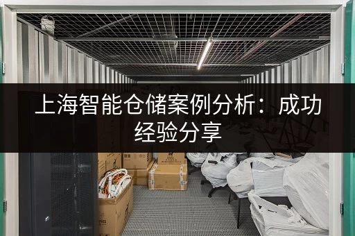 上海智能仓储案例分析：成功经验分享，助您快速落地实施
