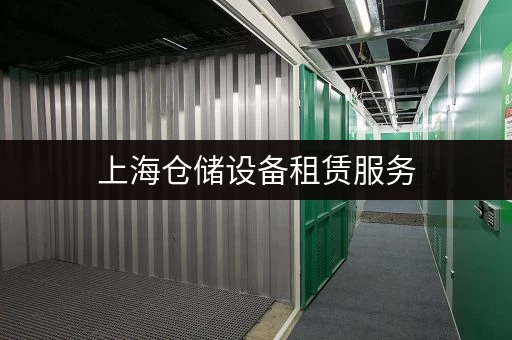 上海仓储设备租赁服务，满足您不同规模的仓储需求