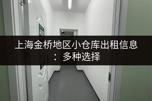 上海金桥地区小仓库出租信息：多种选择，满足您的需求