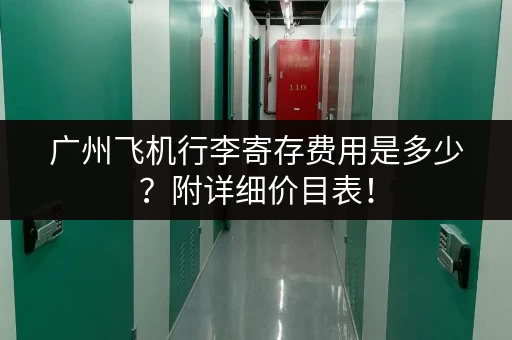 广州飞机行李寄存费用是多少？附详细价目表！
