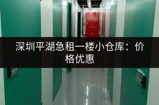 深圳平湖急租一楼小仓库：价格优惠，位置优越，交通便利