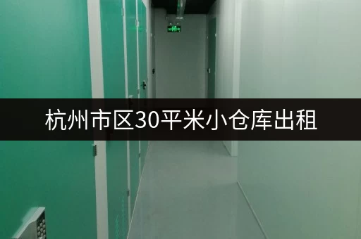 杭州市区30平米小仓库出租，安全可靠，性价比高