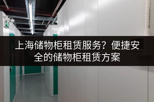 上海储物柜租赁服务？便捷安全的储物柜租赁方案