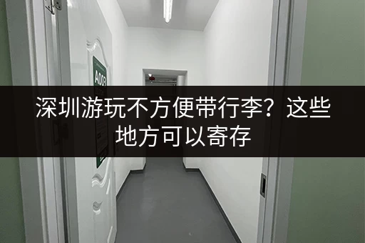 深圳游玩不方便带行李?这些地方可以寄存 深圳游玩不方便带行李?这些地方可以寄存