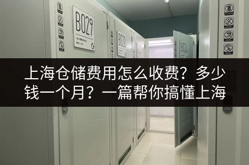 上海仓储费用怎么收费？多少钱一个月？一篇帮你搞懂上海仓储价格的文章