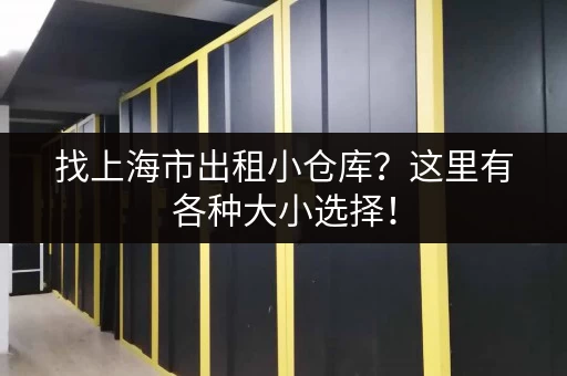 找上海市出租小仓库？这里有各种大小选择！