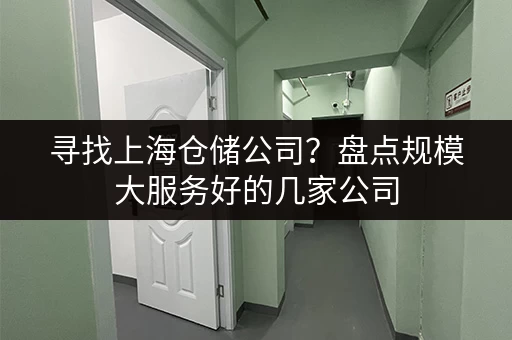 寻找上海仓储公司？盘点规模大服务好的几家公司