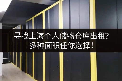 寻找上海个人储物仓库出租？多种面积任你选择！