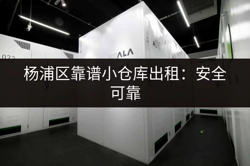 杨浦区靠谱小仓库出租：安全可靠，多种租赁方案