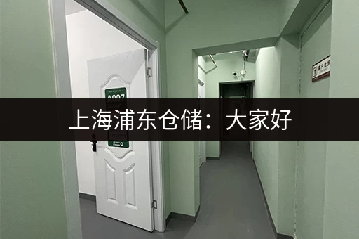 上海浦东仓储：大家好，解决您仓储难题的最佳选择