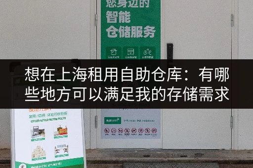 想在上海租用自助仓库：有哪些地方可以满足我的存储需求？