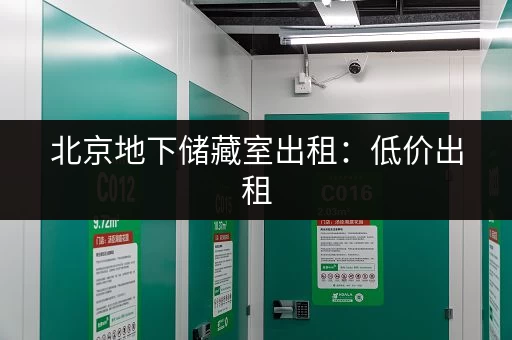 北京地下储藏室出租:低价出租,适合多种需求 北京地下储藏室出租:低价出租,适合多种需求