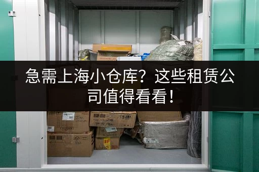 急需上海小仓库？这些租赁公司值得看看！