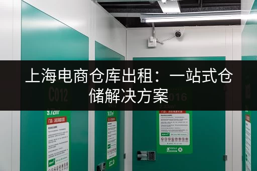 上海电商仓库出租：一站式仓储解决方案，提升您的竞争力