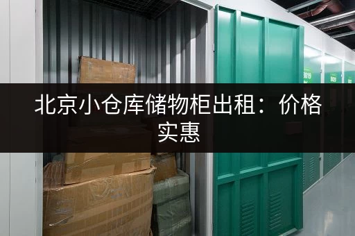 北京小仓库储物柜出租：价格实惠，安全可靠！