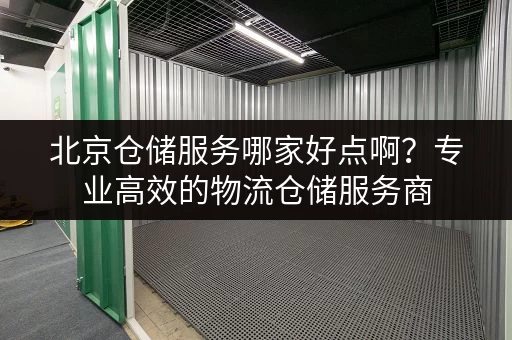 北京仓储服务哪家好点啊？专业高效的物流仓储服务商