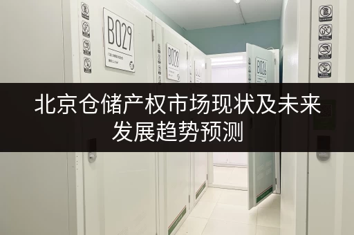 北京仓储产权市场现状及未来发展趋势预测
