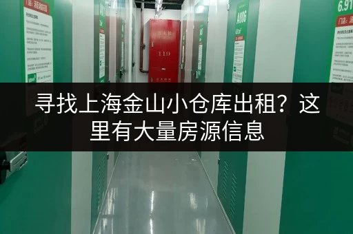 寻找上海金山小仓库出租？这里有大量房源信息