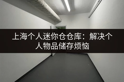 上海个人迷你仓仓库：解决个人物品储存烦恼，空间灵活选择