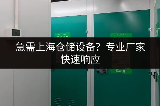 急需上海仓储设备？专业厂家快速响应，安装到位