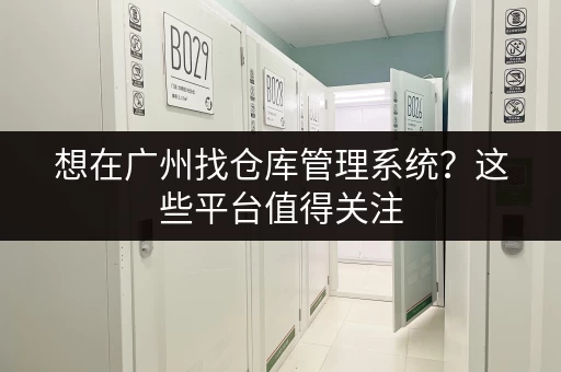 想在广州找仓库管理系统？这些平台值得关注