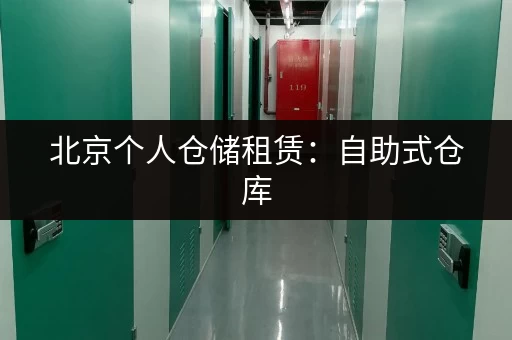 北京个人仓储租赁：自助式仓库，安全又省心