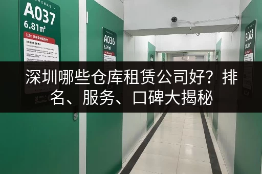 深圳哪些仓库租赁公司好？排名、服务、口碑大揭秘