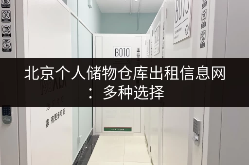 北京个人储物仓库出租信息网：多种选择，总有一款适合你！