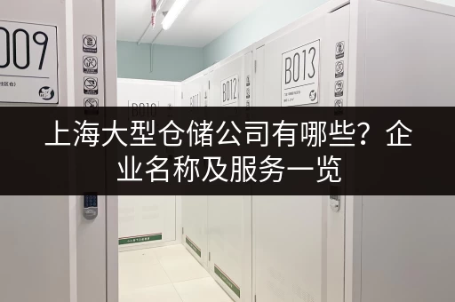 上海大型仓储公司有哪些？企业名称及服务一览