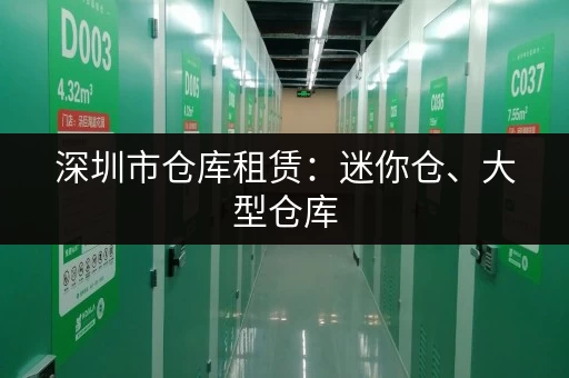 深圳市仓库租赁：迷你仓、大型仓库，满足各种需求
