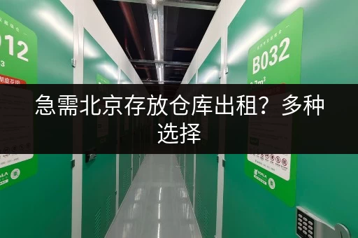 急需北京存放仓库出租？多种选择，立即在线咨询，快速解决您的难题