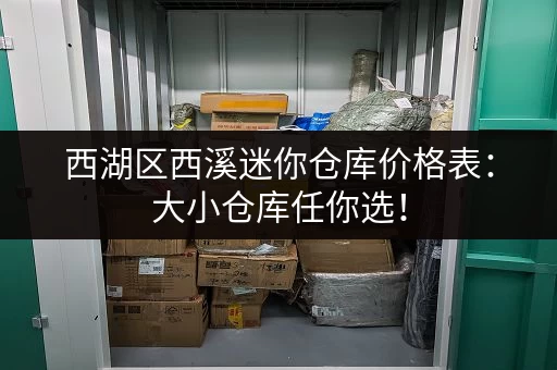 西湖区西溪迷你仓库价格表：大小仓库任你选！