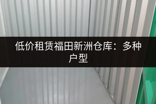 低价租赁福田新洲仓库：多种户型，灵活租期，即租即用！