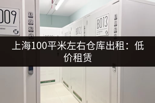 上海100平米左右仓库出租：低价租赁，多种选择任您挑选