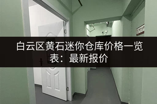 白云区黄石迷你仓库价格一览表：最新报价