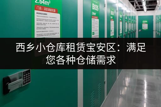 西乡小仓库租赁宝安区：满足您各种仓储需求