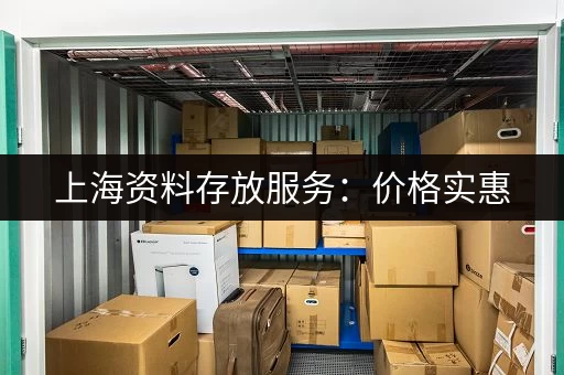 上海资料存放服务：价格实惠，安全便捷的档案保管
