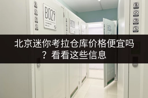 北京迷你考拉仓库价格便宜吗？看看这些信息