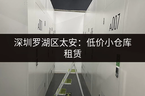 深圳罗湖区太安：低价小仓库租赁，安全可靠，值得信赖