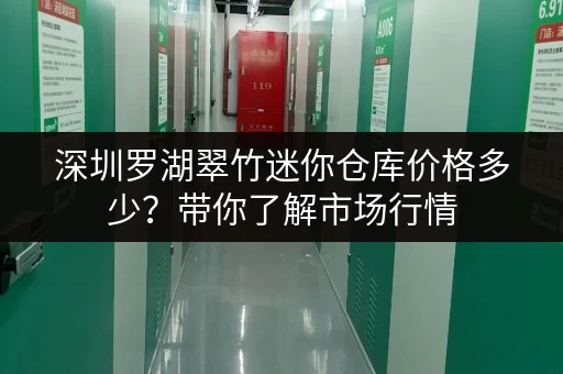 深圳罗湖翠竹迷你仓库价格多少？带你了解市场行情