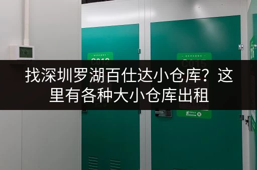 找深圳罗湖百仕达小仓库？这里有各种大小仓库出租