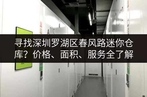 寻找深圳罗湖区春风路迷你仓库？价格、面积、服务全了解