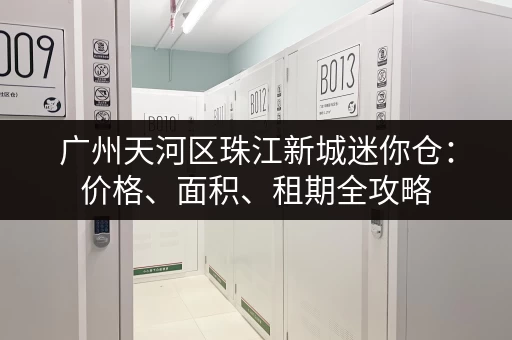 广州天河区珠江新城迷你仓：价格、面积、租期全攻略