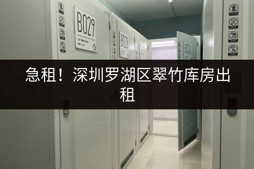急租！深圳罗湖区翠竹库房出租，价格面议