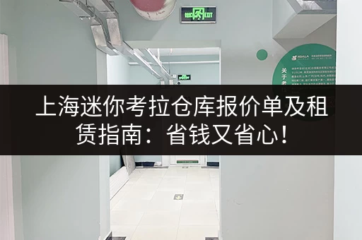 上海迷你考拉仓库报价单及租赁指南：省钱又省心！