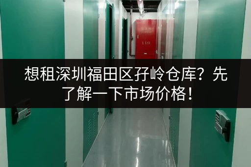 想租深圳福田区孖岭仓库？先了解一下市场价格！