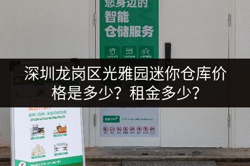 深圳龙岗区光雅园迷你仓库价格是多少？租金多少？