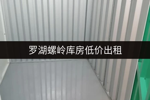 罗湖螺岭库房低价出租，位置优越，多种面积选择，欢迎咨询