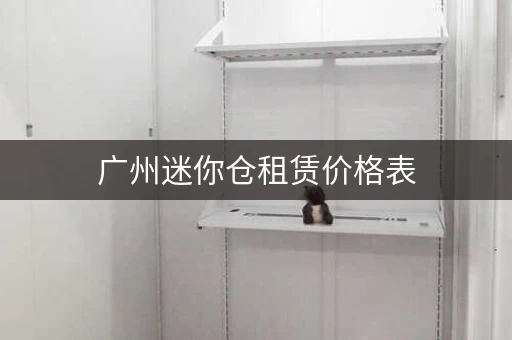 广州迷你仓租赁价格表，广州黄埔迷你仓