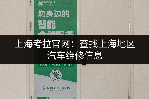 上海考拉官网：查找上海地区汽车维修信息